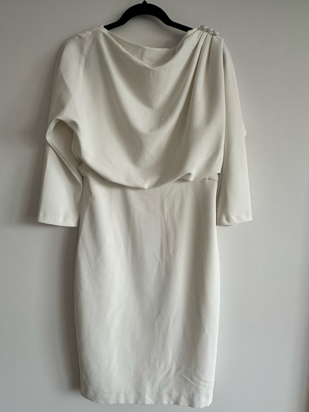Badgley Mischka Cowl Neck Midi Dress – Size 10
